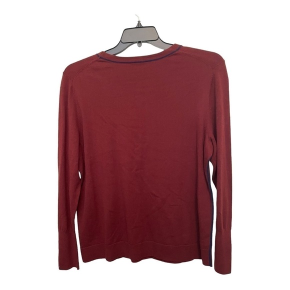 𝅺court & Rowe Cotton Blend Sweater in burgundy - Picture 8 of 11
